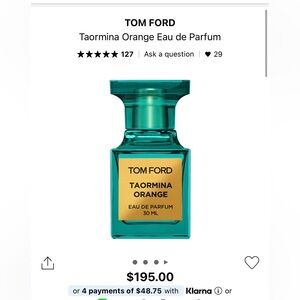 Tom ford orange parfum